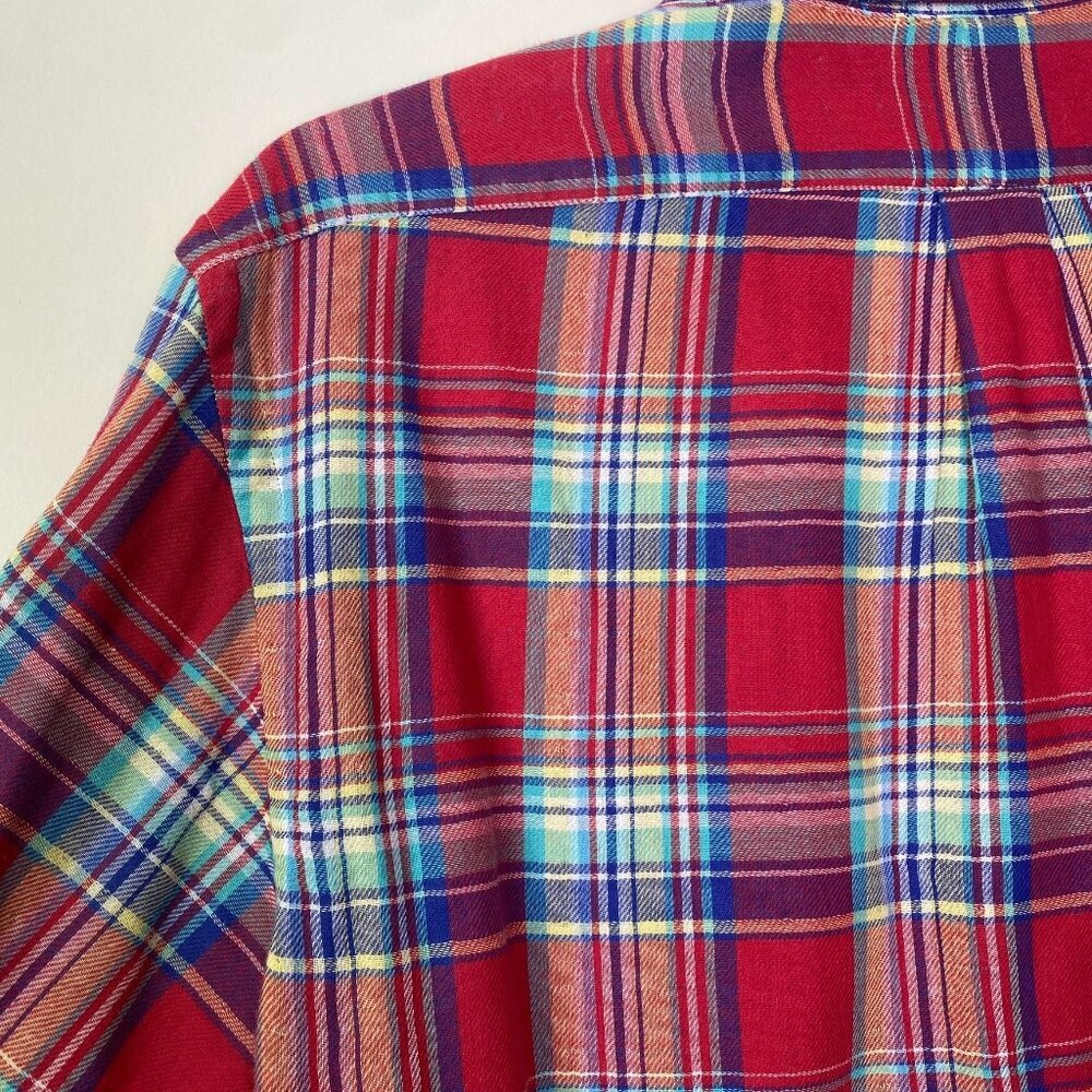 Ralph Lauren Mens XL Plaid Button-Down Shirt 100% Cotton Long Sleeve Classic Fit - Picture 2 of 5